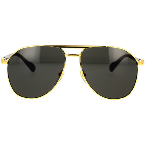 Zegarki & Biżuteria  Męskie okulary przeciwsłoneczne Gucci Occhiali da Sole  GG1220S 001 Złoty
