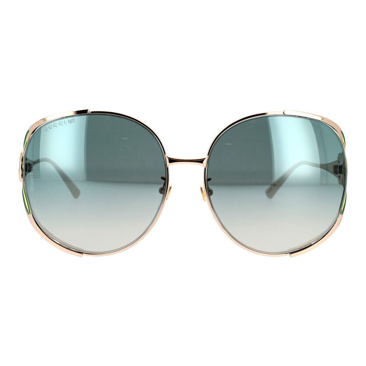 Zegarki & Biżuteria  Damskie okulary przeciwsłoneczne Gucci Occhiali da Sole  GG0225S 006 Złoty