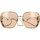 Zegarki & Biżuteria  Damskie okulary przeciwsłoneczne Gucci Occhiali da Sole  GG1207SA 001 con Catena Złoty