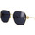 Zegarki & Biżuteria  Damskie okulary przeciwsłoneczne Gucci Occhiali da Sole  GG1207SA 002 Złoty