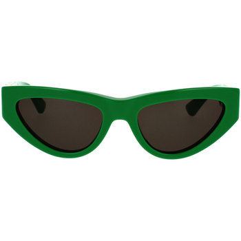 Zegarki & Biżuteria  Damskie okulary przeciwsłoneczne Bottega Veneta Occhiali da Sole  BV1176S 003 Zielony