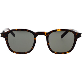 Zegarki & Biżuteria  Męskie okulary przeciwsłoneczne Yves Saint Laurent Occhiali da Sole Saint Laurent  SL 549 Slim 002 Brązowy