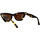 Zegarki & Biżuteria  Damskie okulary przeciwsłoneczne Bottega Veneta Occhiali da Sole  BV1101S 002 Brązowy