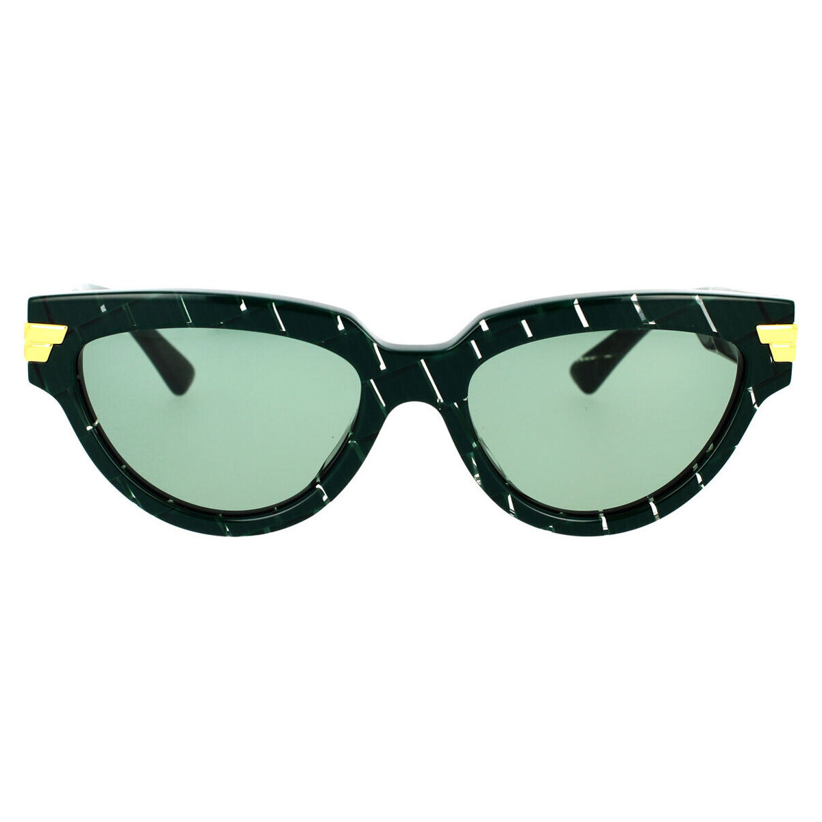 Zegarki & Biżuteria  Damskie okulary przeciwsłoneczne Bottega Veneta Occhiali da Sole  BV1035S 004 Kaki