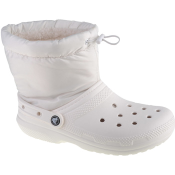 Buty Damskie Śniegowce Crocs Classic Lined Neo Puff Boot Biały