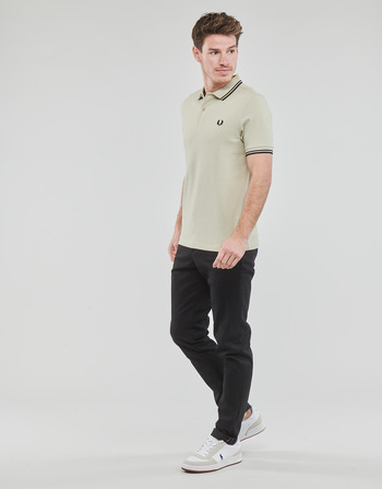 Fred Perry TWIN TIPPED FRED PERRY SHIRT Beżowy