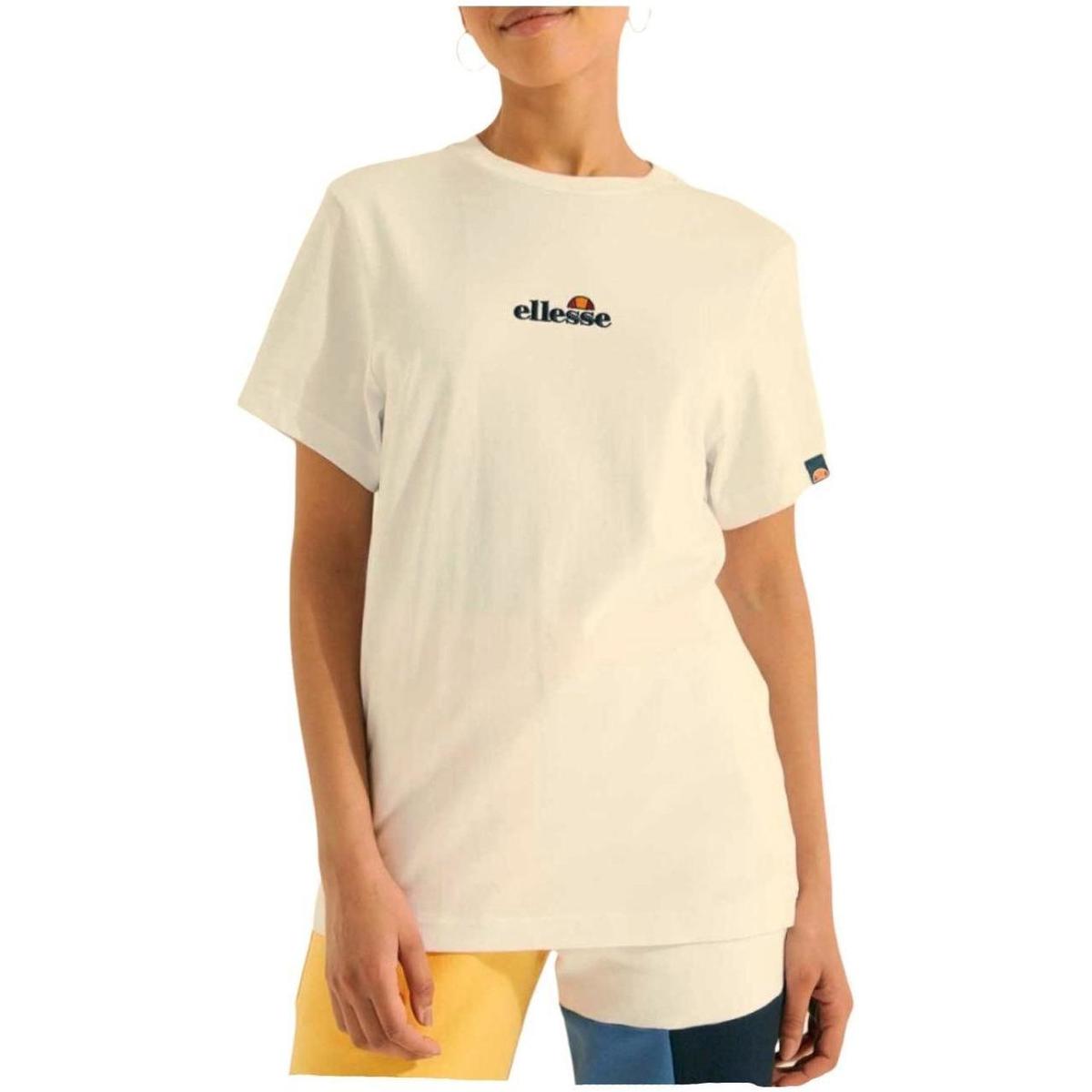 tekstylia Damskie T-shirty z krótkim rękawem Ellesse  Beżowy