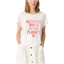 tekstylia Damskie T-shirty z krótkim rękawem Ecoalf  Biały