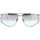 Zegarki & Biżuteria  okulary przeciwsłoneczne Retrosuperfuture Occhiali da Sole  Premio Silver Ombre 96R Srebrny