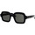 Zegarki & Biżuteria  okulary przeciwsłoneczne Retrosuperfuture Occhiali da Sole  Benz Black QHB Czarny