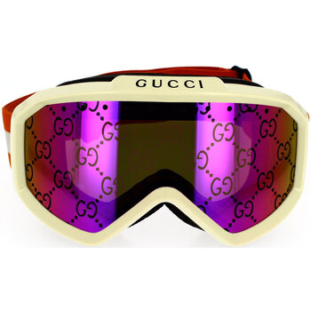 Zegarki & Biżuteria  okulary przeciwsłoneczne Gucci Occhiali da Sole  Maschera da Sci e Snowboard GG1210S 002 Pomarańczowy