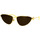 Zegarki & Biżuteria  Damskie okulary przeciwsłoneczne Bottega Veneta Occhiali da Sole  BV1186S 002 Złoty