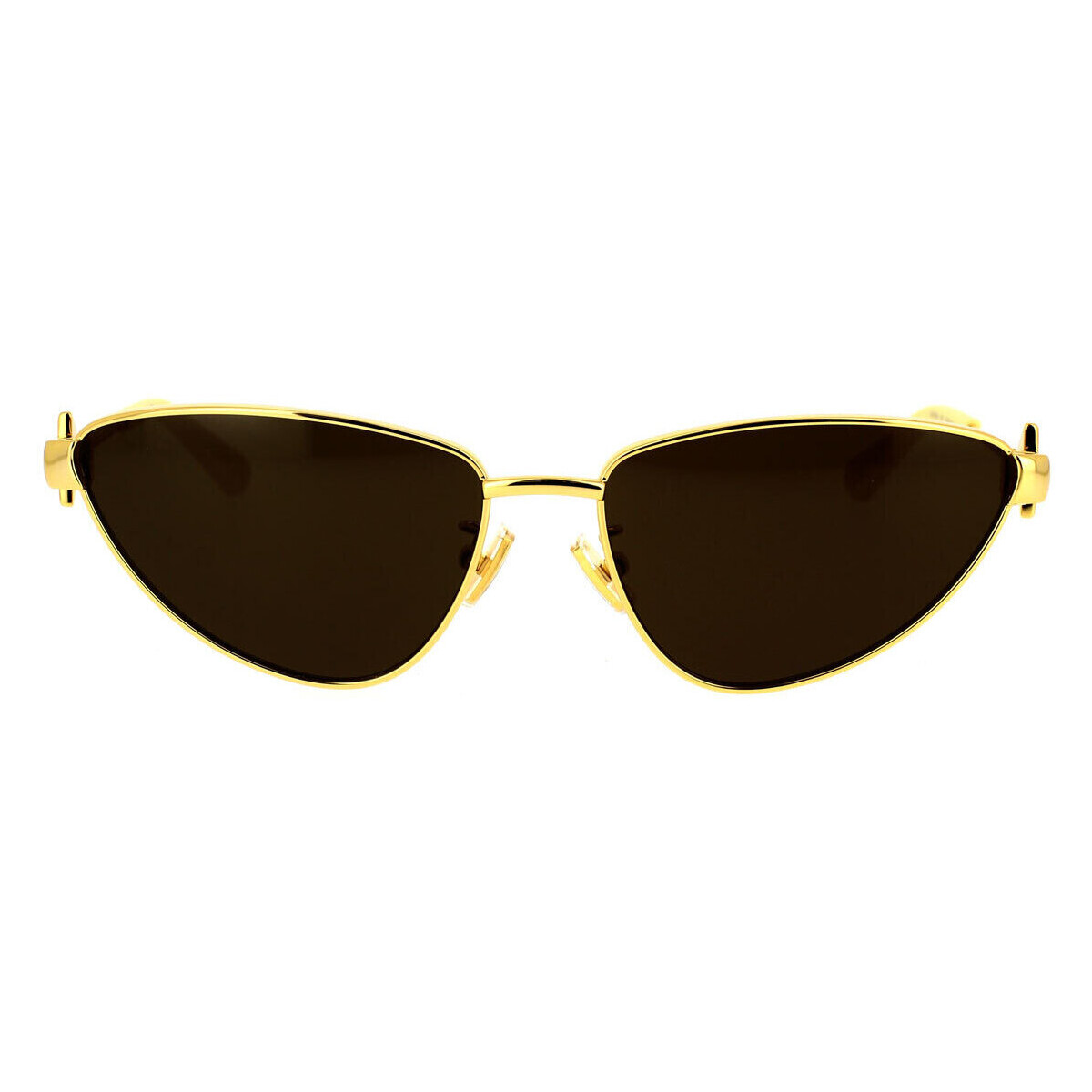 Zegarki & Biżuteria  Damskie okulary przeciwsłoneczne Bottega Veneta Occhiali da Sole  BV1186S 002 Złoty