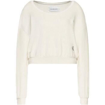 tekstylia Damskie Bluzy Calvin Klein Jeans J20J217743 Biały