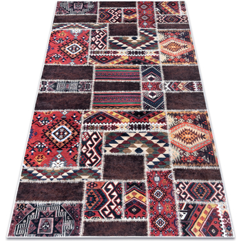 Dom Dywany Rugsx Dywan do prania ANDRE 2305 Orientalny patchwork, 160x220 cm Brązowy
