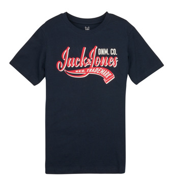 tekstylia Chłopiec T-shirty z krótkim rękawem Jack & Jones JJELOGO TEE SS NECK 2 COL JNR Marine