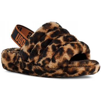 UGG W fluff yeah slide panther print Brązowy