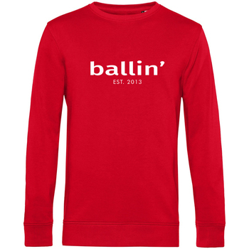 tekstylia Męskie Bluzy Ballin Est. 2013 Basic Sweater Czerwony