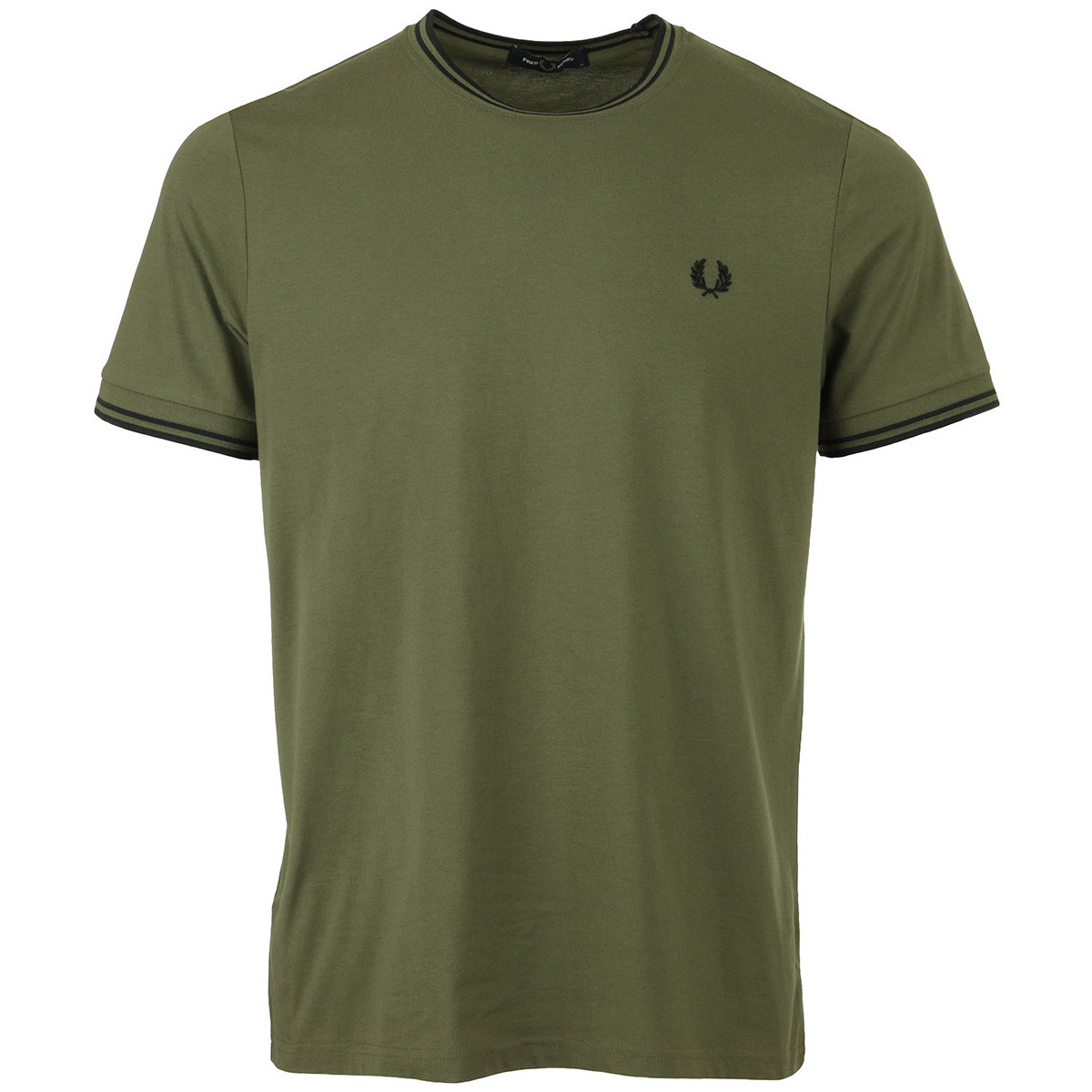 tekstylia Męskie T-shirty z krótkim rękawem Fred Perry Twin Tipped Zielony