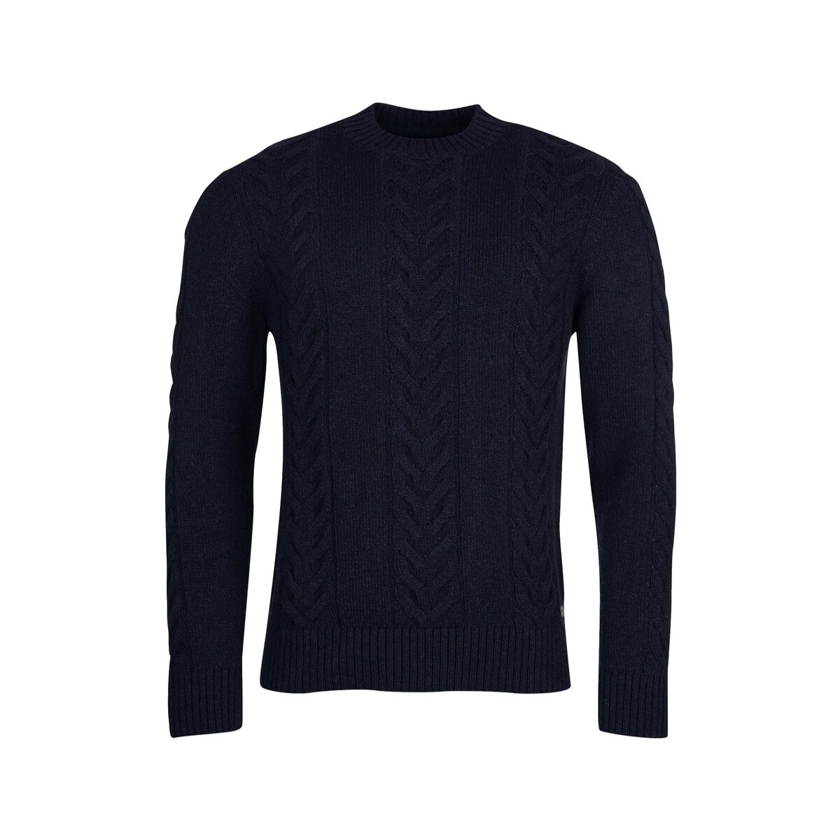 tekstylia Męskie Swetry Barbour Essential Pullover Cable Knit - Navy Niebieski