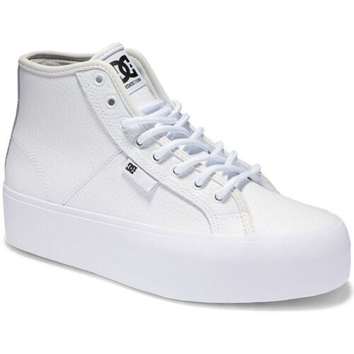 Buty Damskie Trampki DC Shoes Manual hi wnt ADJS300286 WHITE/WHITE (WW0) Biały