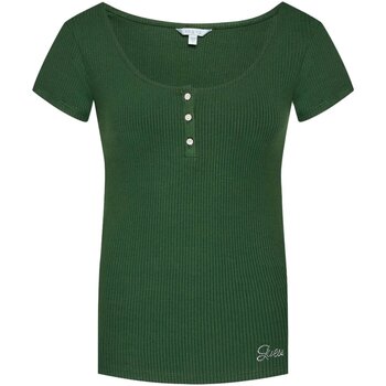 tekstylia Damskie T-shirty i Koszulki polo Guess W2YP24 KBCO2 Zielony