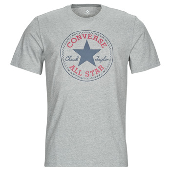 tekstylia Męskie T-shirty z krótkim rękawem Converse GO-TO ALL STAR PATCH LOGO Szary