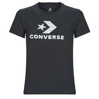 tekstylia Damskie T-shirty z krótkim rękawem Converse FLORAL STAR CHEVRON Czarny