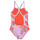tekstylia Dziewczynka Kostium kąpielowy jednoczęściowy adidas Performance DY MOO SWIMSUIT Fioletowy / Pomarańczowy