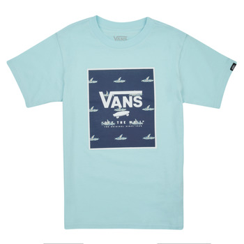 tekstylia Chłopiec T-shirty z krótkim rękawem Vans PRINT BOX KIDS Niebieski