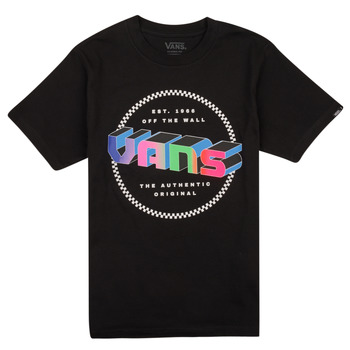 tekstylia Chłopiec T-shirty z krótkim rękawem Vans DIGITAL FLASH SS Czarny