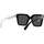 Zegarki & Biżuteria  Damskie okulary przeciwsłoneczne Miu Miu Occhiali da Sole Miu Miu MU03YS 10G5S0 Czarny