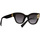 Zegarki & Biżuteria  Damskie okulary przeciwsłoneczne Miu Miu Occhiali da Sole Miu Miu MU01YS 1AB5D1 Czarny