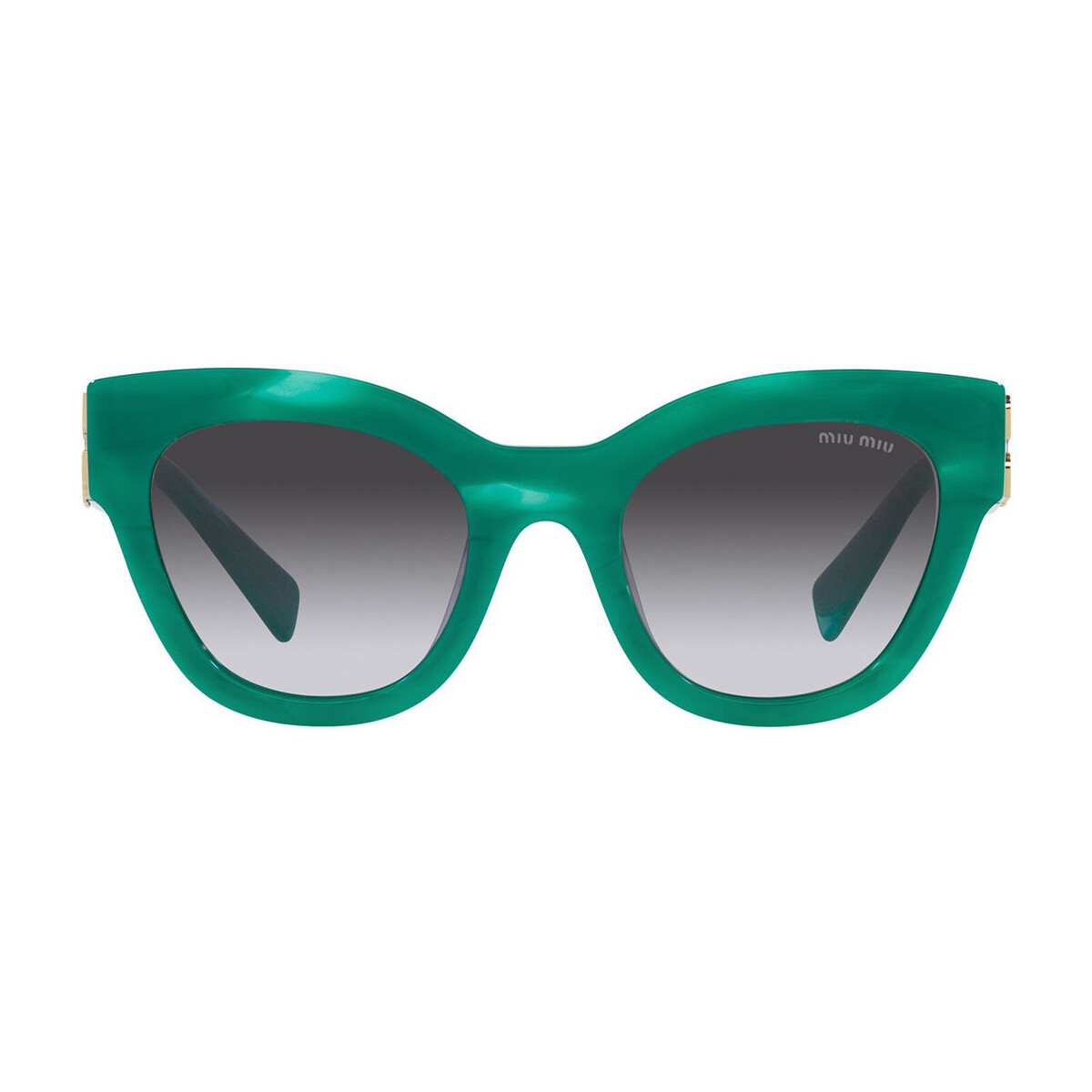 Zegarki & Biżuteria  Damskie okulary przeciwsłoneczne Miu Miu Occhiali da Sole Miu Miu MU01YS 15H09S Zielony