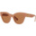 Zegarki & Biżuteria  Damskie okulary przeciwsłoneczne Miu Miu Occhiali da Sole Miu Miu MU01YS 14H2Z1 Brązowy