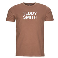 tekstylia Męskie T-shirty z krótkim rękawem Teddy Smith TICLASS BASIC MC Brązowy
