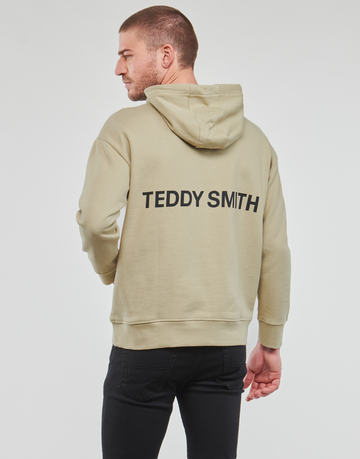 tekstylia Męskie Bluzy Teddy Smith S-REQUIRED HOOD Beżowy