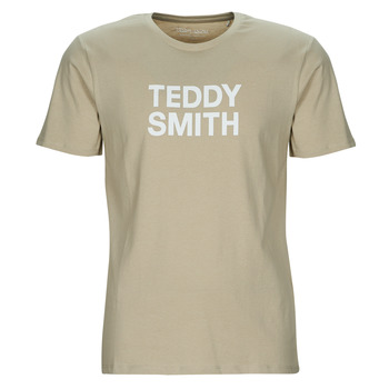 tekstylia Męskie T-shirty z krótkim rękawem Teddy Smith TICLASS BASIC MC Beżowy