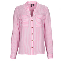 tekstylia Damskie Koszule Vero Moda VMBUMPY L/S SHIRT NEW NOOS Różowy