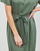 tekstylia Damskie Sukienki długie Vero Moda VMBUMPY SS CALF SHIRT DRESS NOOS Kaki