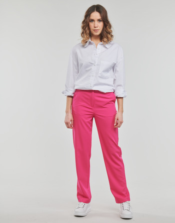 tekstylia Damskie Spodnie z pięcioma kieszeniami Vero Moda VMZELDA H/W STRAIGHT PANT EXP NOOS Różowy