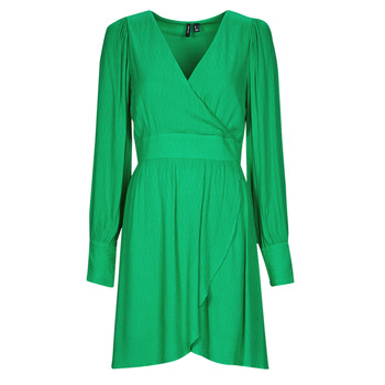 tekstylia Damskie Sukienki krótkie Vero Moda VMPOLLIANA LS SHORT DRESS WVN Zielony