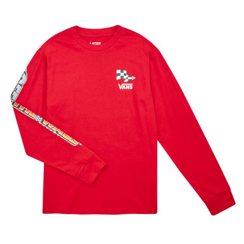 tekstylia Dziecko T-shirty z długim rękawem Vans HOLE SHOT LS Czerwony