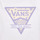tekstylia Dziewczynka T-shirty z krótkim rękawem Vans CHECKER FLORAL TRIANGLE BFF Biały / Fioletowy