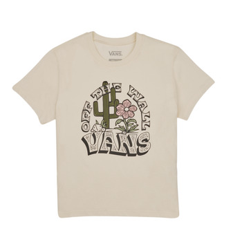 tekstylia Dziewczynka T-shirty z krótkim rękawem Vans OUTDOOR CACTUS CREW Biały