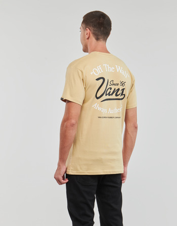 Vans GAS STATION LOGO SS TEE Beżowy