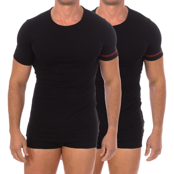 tekstylia Męskie T-shirty z krótkim rękawem Bikkembergs BKK1UTS05BI-BLACK Czarny
