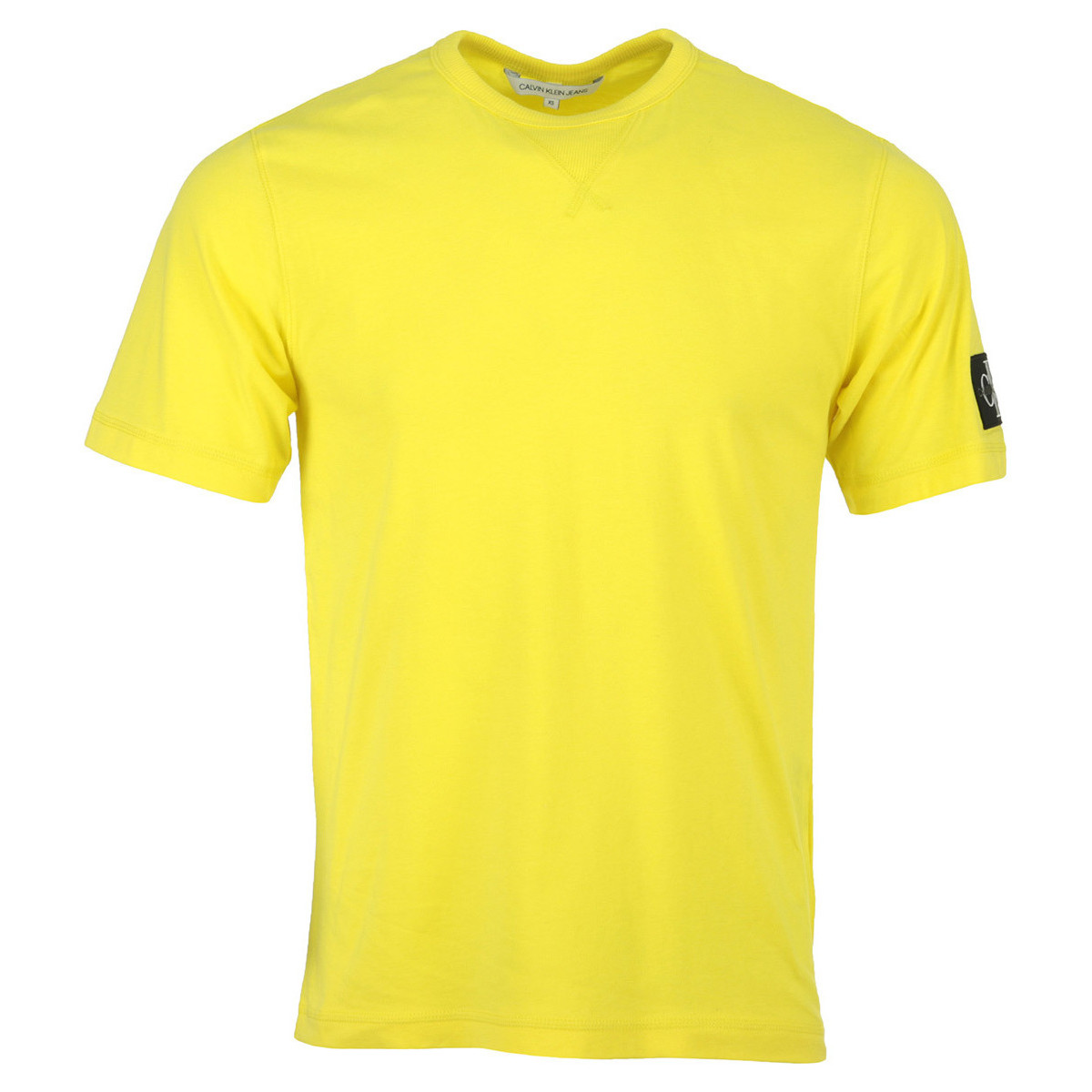 tekstylia Męskie T-shirty z krótkim rękawem Calvin Klein Jeans Monogram Patch Shirt Żółty