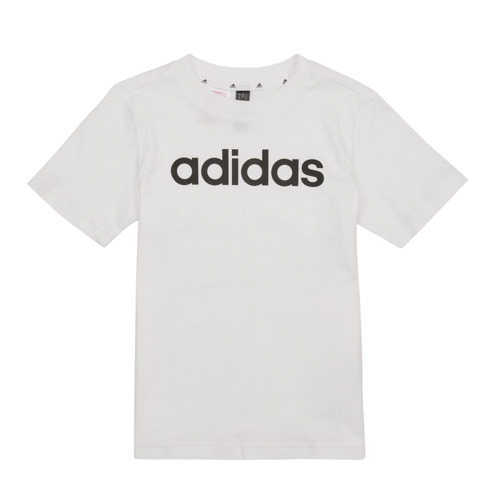 tekstylia Dziecko T-shirty z krótkim rękawem Adidas Sportswear LK LIN CO TEE Biały