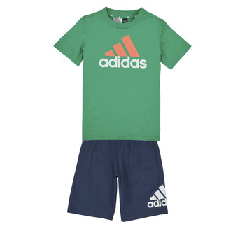 tekstylia Dziecko Komplet Adidas Sportswear LK BL CO T SET Niebieski / Zielony